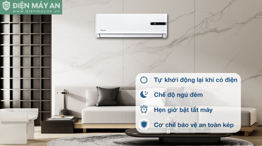 Điều hòa Casper Inverter 9000 BTU 1 chiều GC-09IB36